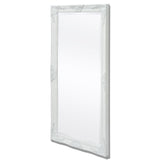 Wall Mirror Baroque Style 47.2"x23.6" White