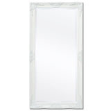 Wall Mirror Baroque Style 47.2"x23.6" White