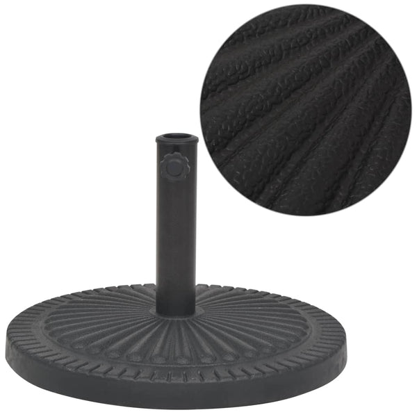 Parasol Base Resin Round Black 63.9 lb