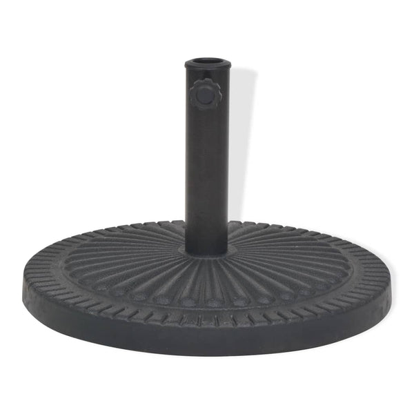 Parasol Base Resin Round Black 63.9 lb