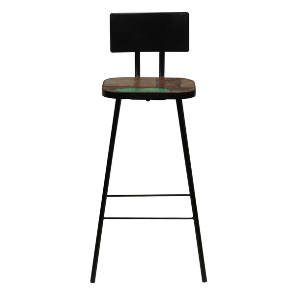 Bar Stools 4 pcs Solid Reclaimed Wood