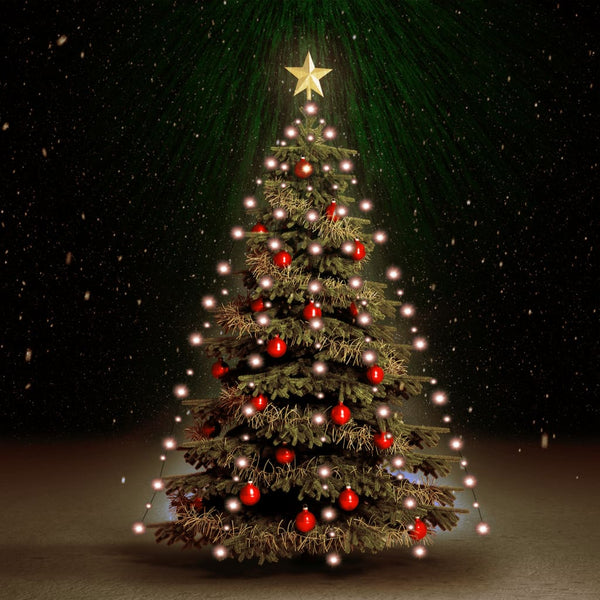 Christmas Tree Net Lights with 210 LEDs 82.7"