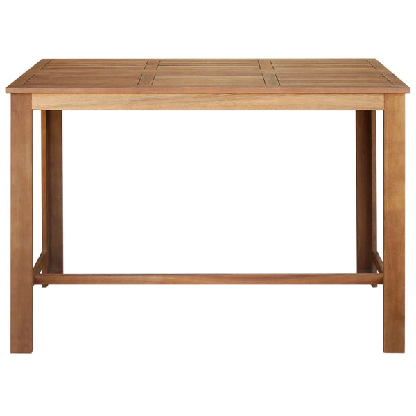 Bar Table Solid Acacia Wood 59.1"x27.6"x41.3"