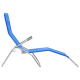 Folding Sun Loungers 2 pcs Textilene Blue