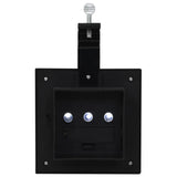 Outdoor Solar Lamps 6 pcs LED Square 4.7" Black