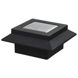 Outdoor Solar Lamps 6 pcs LED Square 4.7" Black