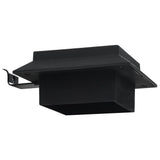 Outdoor Solar Lamps 6 pcs LED Square 4.7" Black