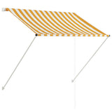 Retractable Awning 59.1"x59.1" Yellow and White