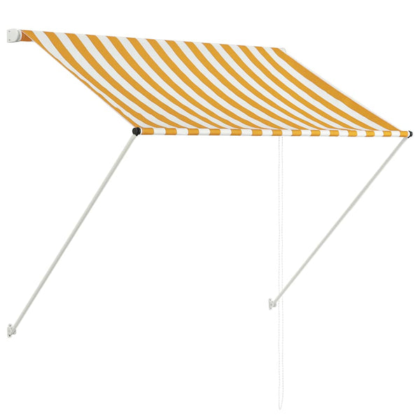 Retractable Awning 59.1"x59.1" Yellow and White