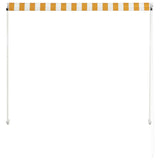 Retractable Awning 59.1"x59.1" Yellow and White