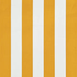 Retractable Awning 59.1"x59.1" Yellow and White