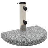 Parasol Base Granite 22 lb Curved Gray