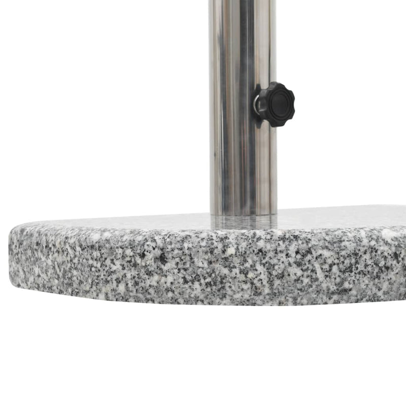 Parasol Base Granite 22 lb Curved Gray