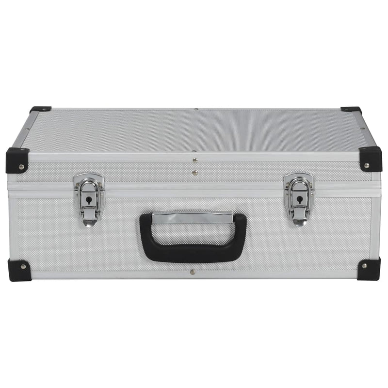 Tool Suitcase 18.1"x13"x6.3" Silver Aluminum