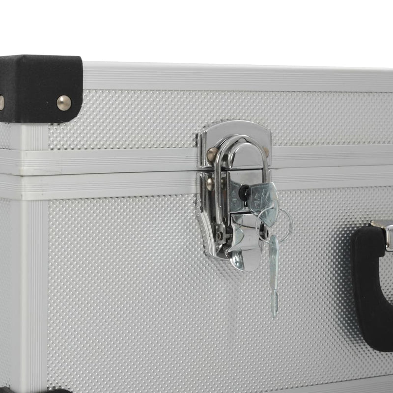 Tool Suitcase 18.1"x13"x6.3" Silver Aluminum