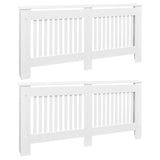 Radiator Covers 2 pcs White MDF 67.7"