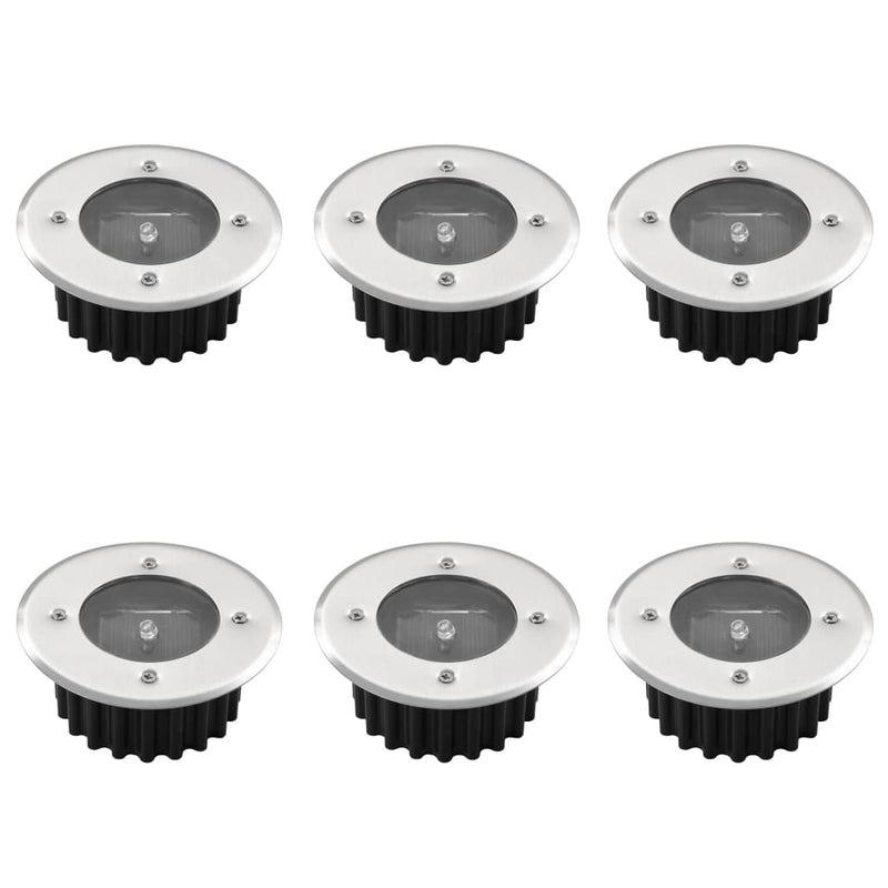 Solar 6 Pcs Round Ground Spot