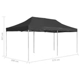 Professional Folding Party Tent Aluminum 19.7'x9.8' Anthracite