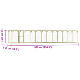 Chicken Cage 29.5'x4.9'x4.9' Steel