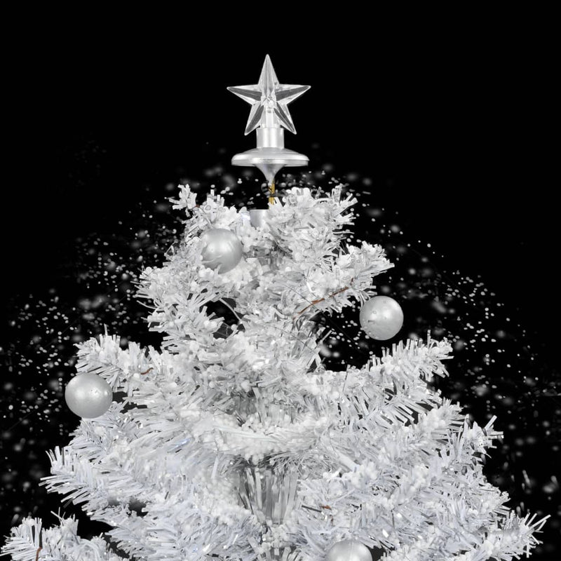 Snowing Christmas Tree with Umbrella Base White 2 ft