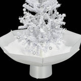 Snowing Christmas Tree with Umbrella Base White 2 ft