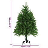 Artificial Christmas Tree Lifelike Needles 4 ft Green