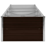 Garden Raised Bed Brown 126"x31.5"x17.7" Galvanized Steel