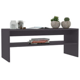 Coffee Table Gray 39.4"x15.7"x15.7" Engineered Wood