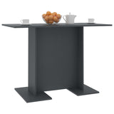 Dining Table Gray 43.3"x23.6"x29.5" Engineered Wood