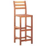 Bar Stools 2 pcs Solid Acacia Wood