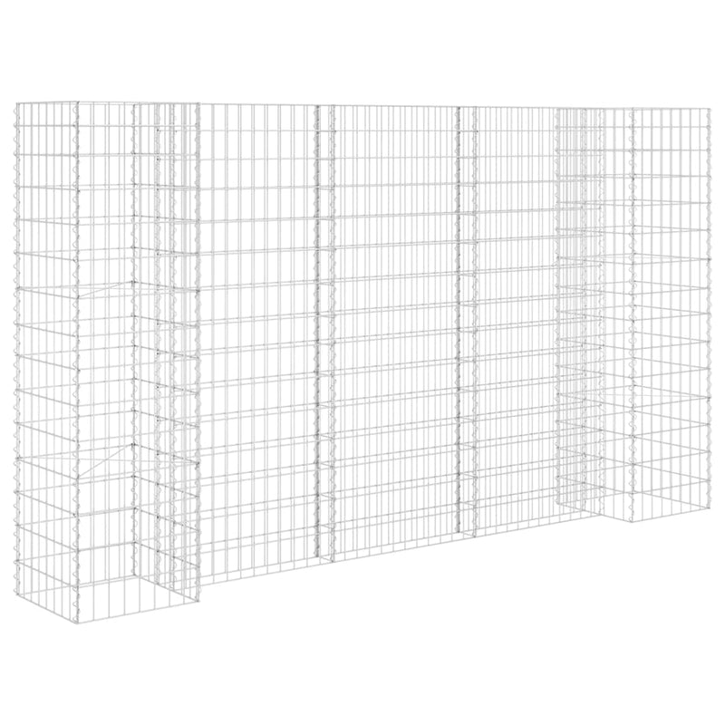 H-Shaped Gabion Planter Steel Wire 102.4"x15.7"x59.1"