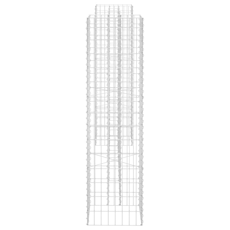 H-Shaped Gabion Planter Steel Wire 102.4"x15.7"x59.1"