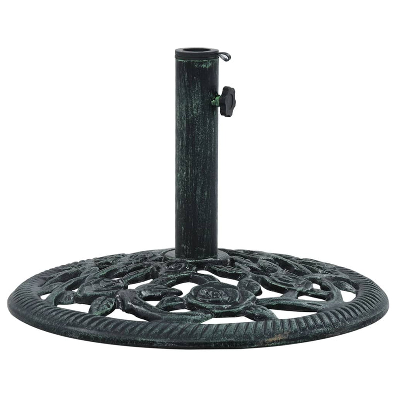 Umbrella Base Green 19.8 lbs 15.7" Cast Iron