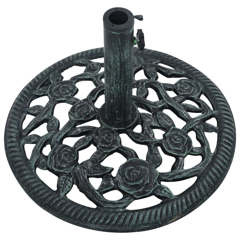 Umbrella Base Green 19.8 lbs 15.7" Cast Iron