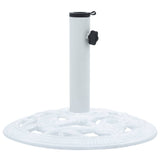 Umbrella Base White 19.8 lb 15.7" Cast Iron