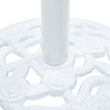 Umbrella Base White 19.8 lb 15.7" Cast Iron