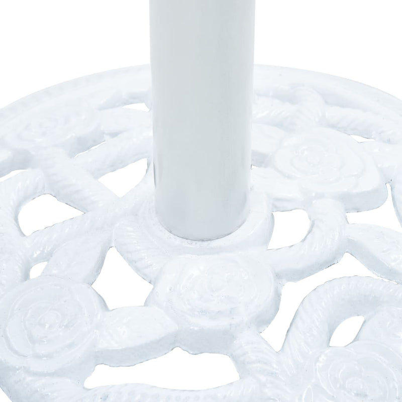 Umbrella Base White 19.8 lb 15.7" Cast Iron