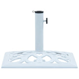 Umbrella Base White 26.5 lbs 19.3" Cast Iron