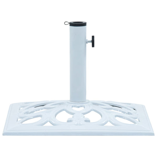 Umbrella Base White 26.5 lbs 19.3" Cast Iron