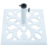 Umbrella Base White 26.5 lbs 19.3" Cast Iron