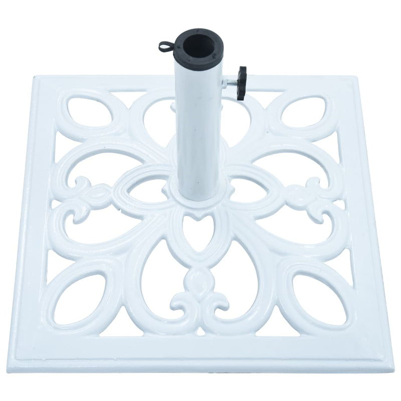 Umbrella Base White 26.5 lbs 19.3" Cast Iron