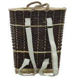 Firewood Backpack with Carrying Belts 17.5" x 14.6" x 19.7" Natural Willow