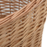 Firewood Basket with Carrying Handles 22.8"x16.5"x11.4" Natural Willow