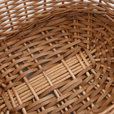 Firewood Basket with Carrying Handles 22.8"x16.5"x11.4" Natural Willow