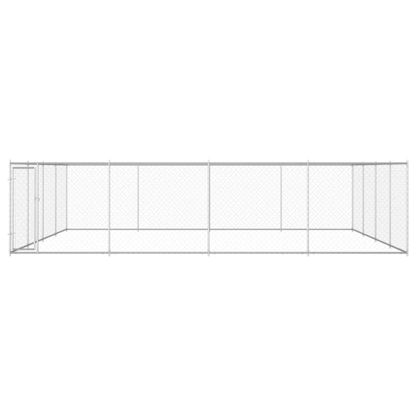 Outdoor Dog Kennel Galvanized Steel 299.2"x299.2"x72.8"