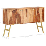 Sideboard 46.5"x11.8"x29.5" Solid Sheesham Wood