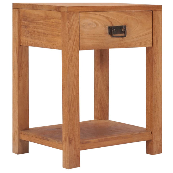 Bedside Cabinet 13.8"x13.8"x19.7" Solid Wood Teak