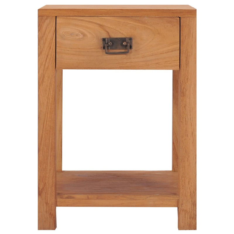 Bedside Cabinet 13.8"x13.8"x19.7" Solid Wood Teak