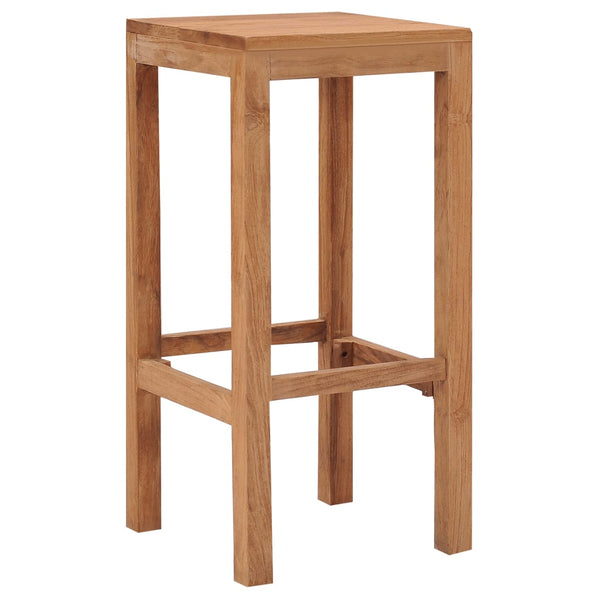 Bar Stools 2 pcs Solid Wood Teak