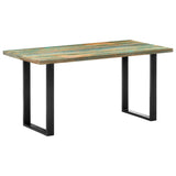 Dining Table 63"x31.5"x29.5" Solid Reclaimed Wood